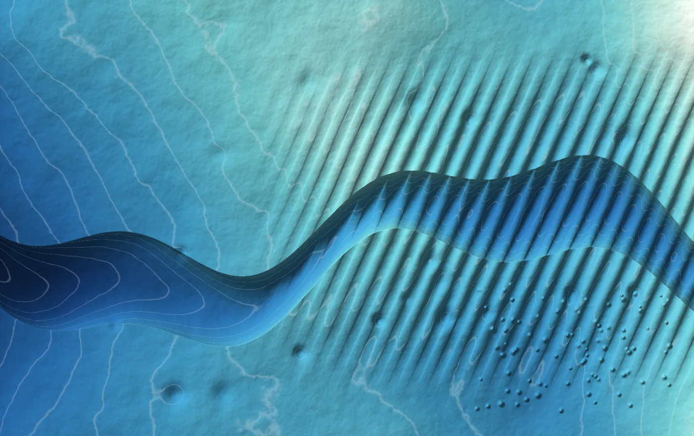 Multibeam bathymetry, shaded relief